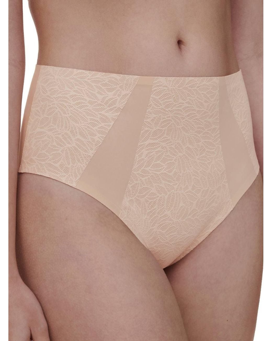 Chantelle Natural Pure Lace High Waist Support Brief