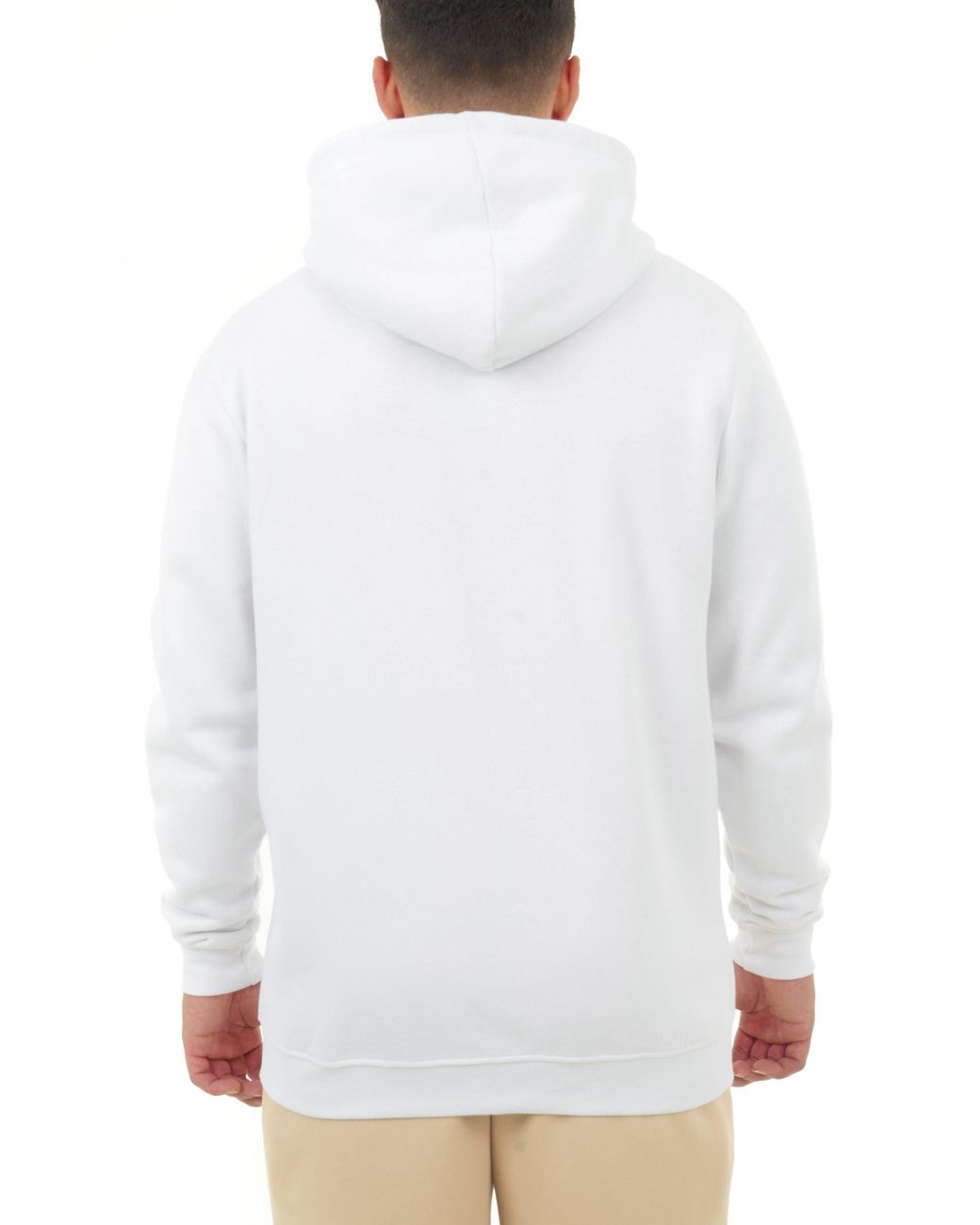 Smart Living White Zip-Up Hoodie for men