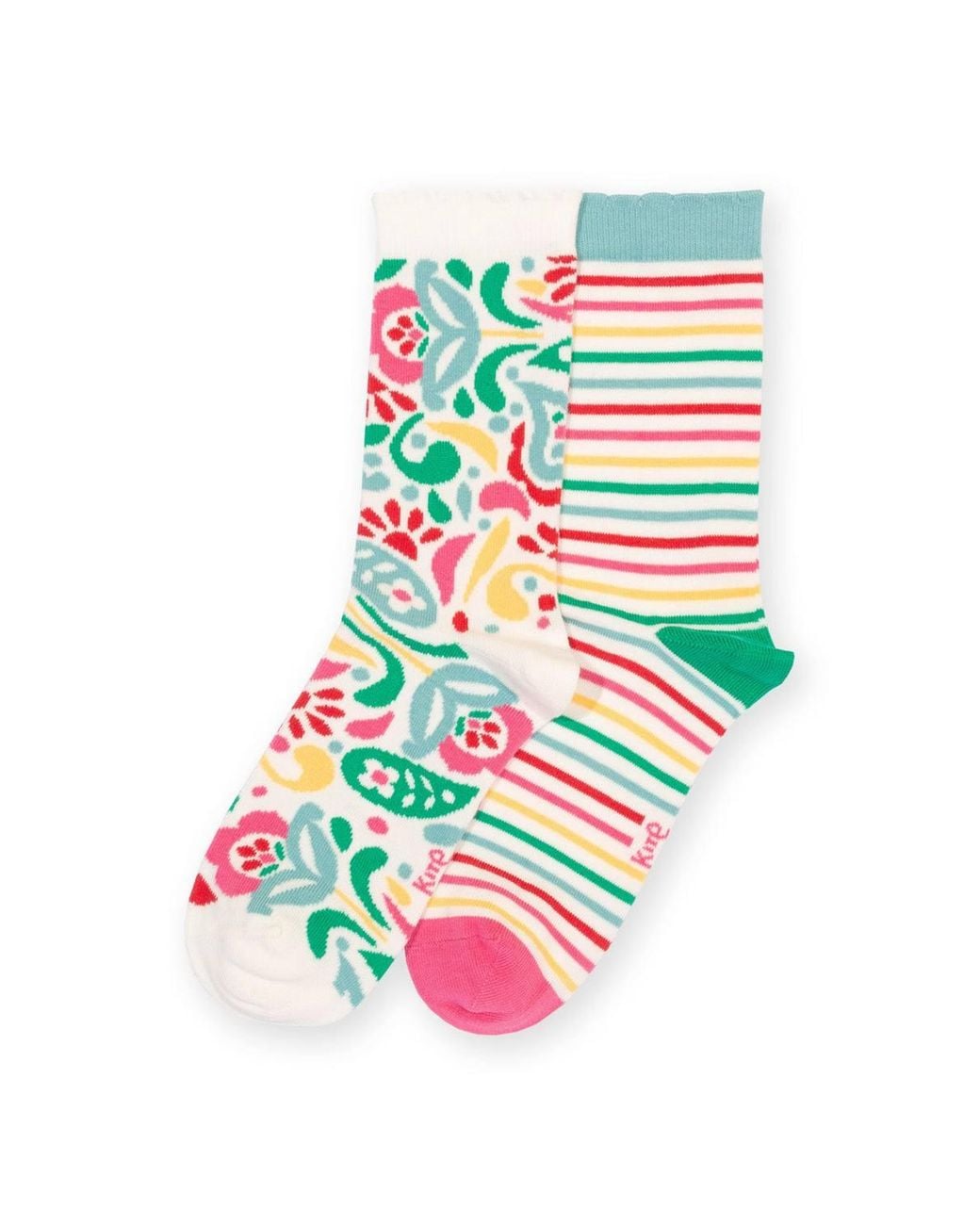 Kite White Paisley Power Socks