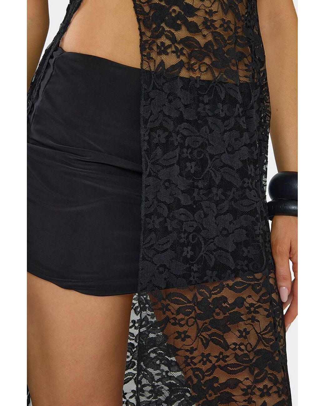 EGO Black Low Rise Mini Skirt