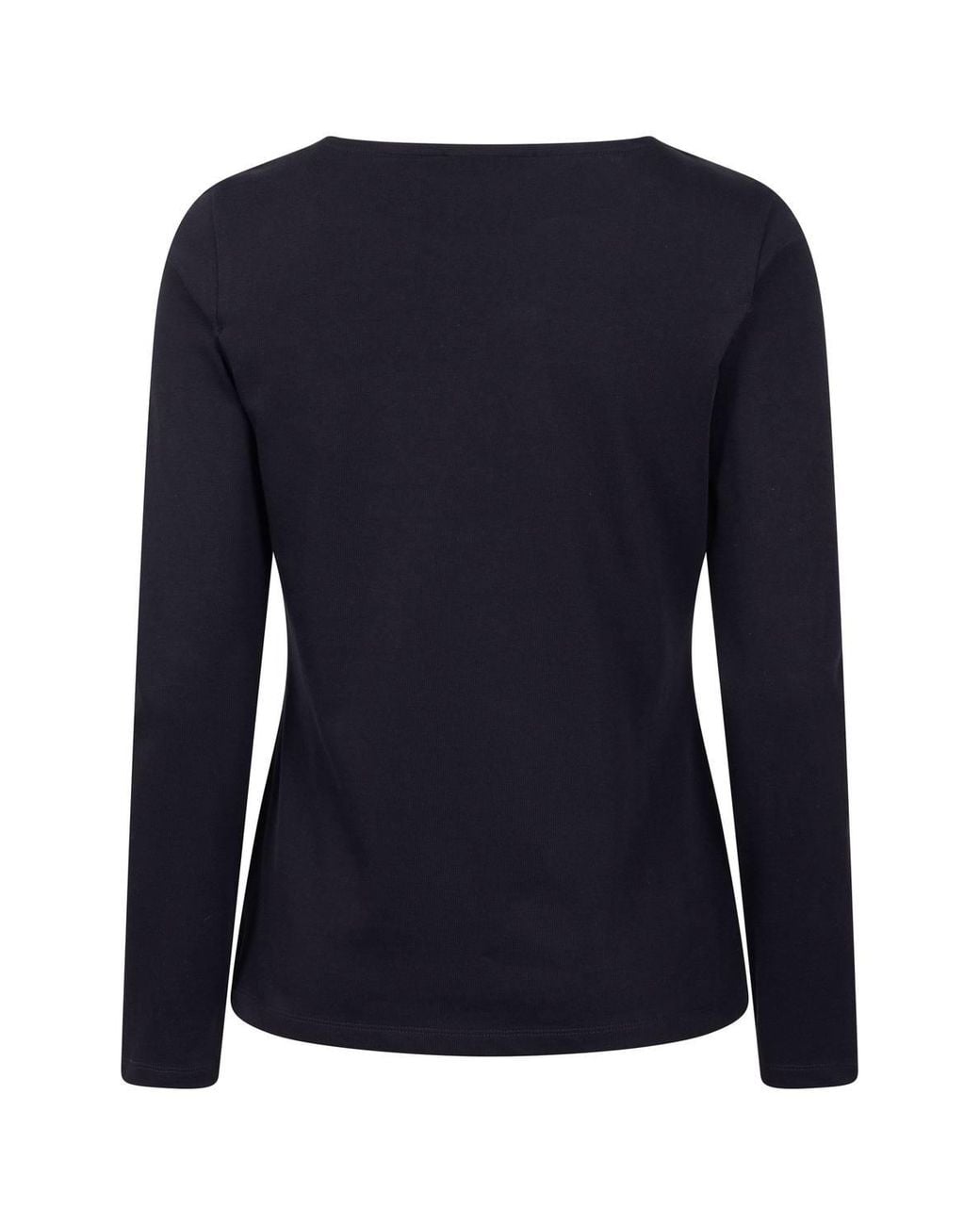 Mountain Warehouse Blue 'St Ives' Long Sleeve Lightweight Breathable Crew Neck Cotton Top