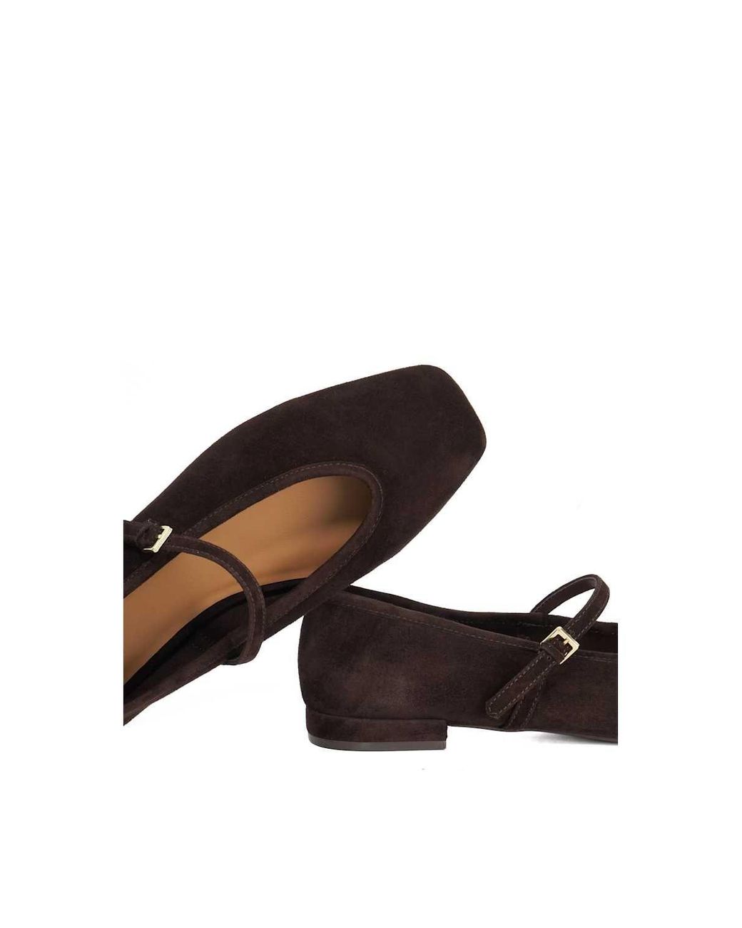 Dune White 'Hearthrob' Suede Ballet Pumps