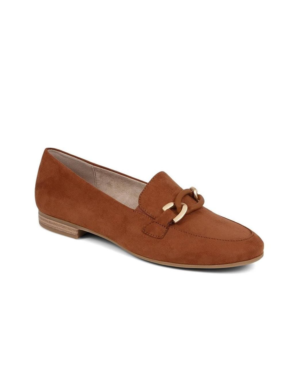 Pavers Brown Smart Slip On Loafers