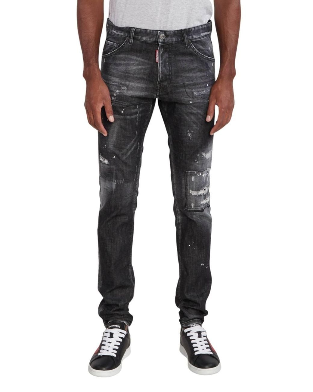 DSquared² Gray Cool Guy Button Fly Slim Fit Jeans for men