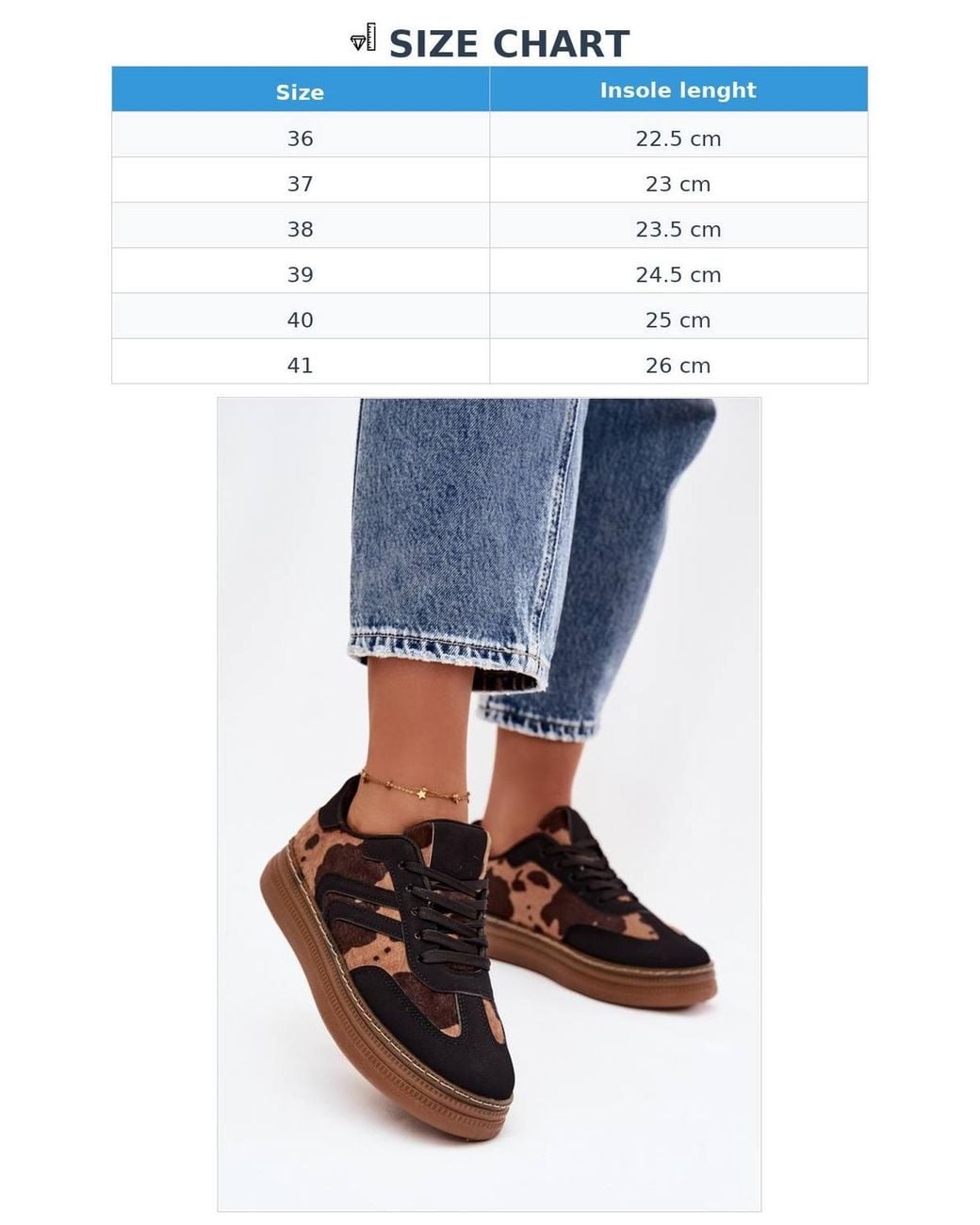 Love Lace Blue Platform Laced Sneakers With Removable Foam Insole Urban Style