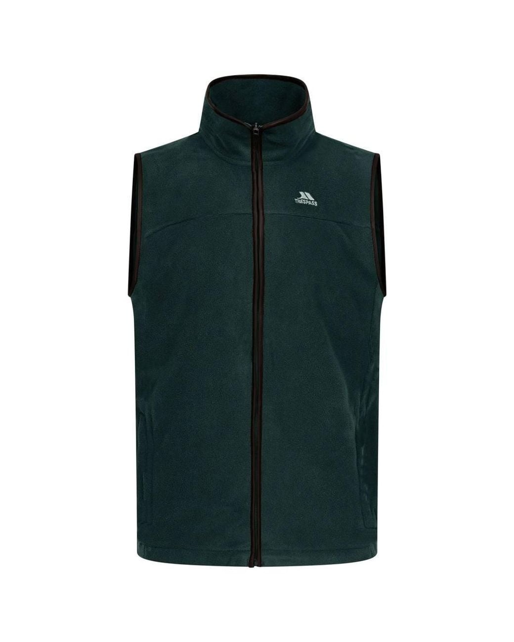 Trespass Green Bernary Fleece Gilet for men