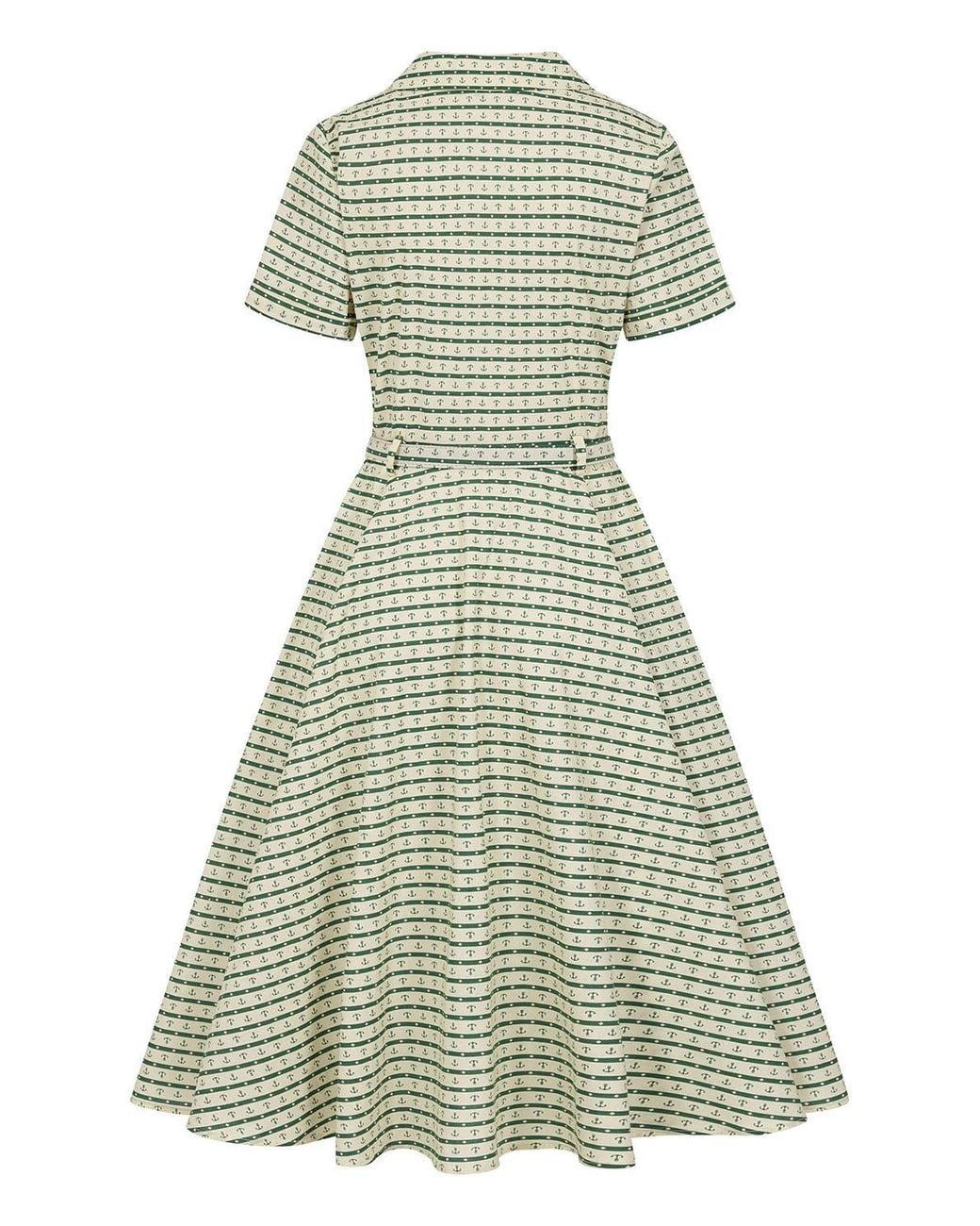 Banned Retro Green Bella Anchor Ahead Dress