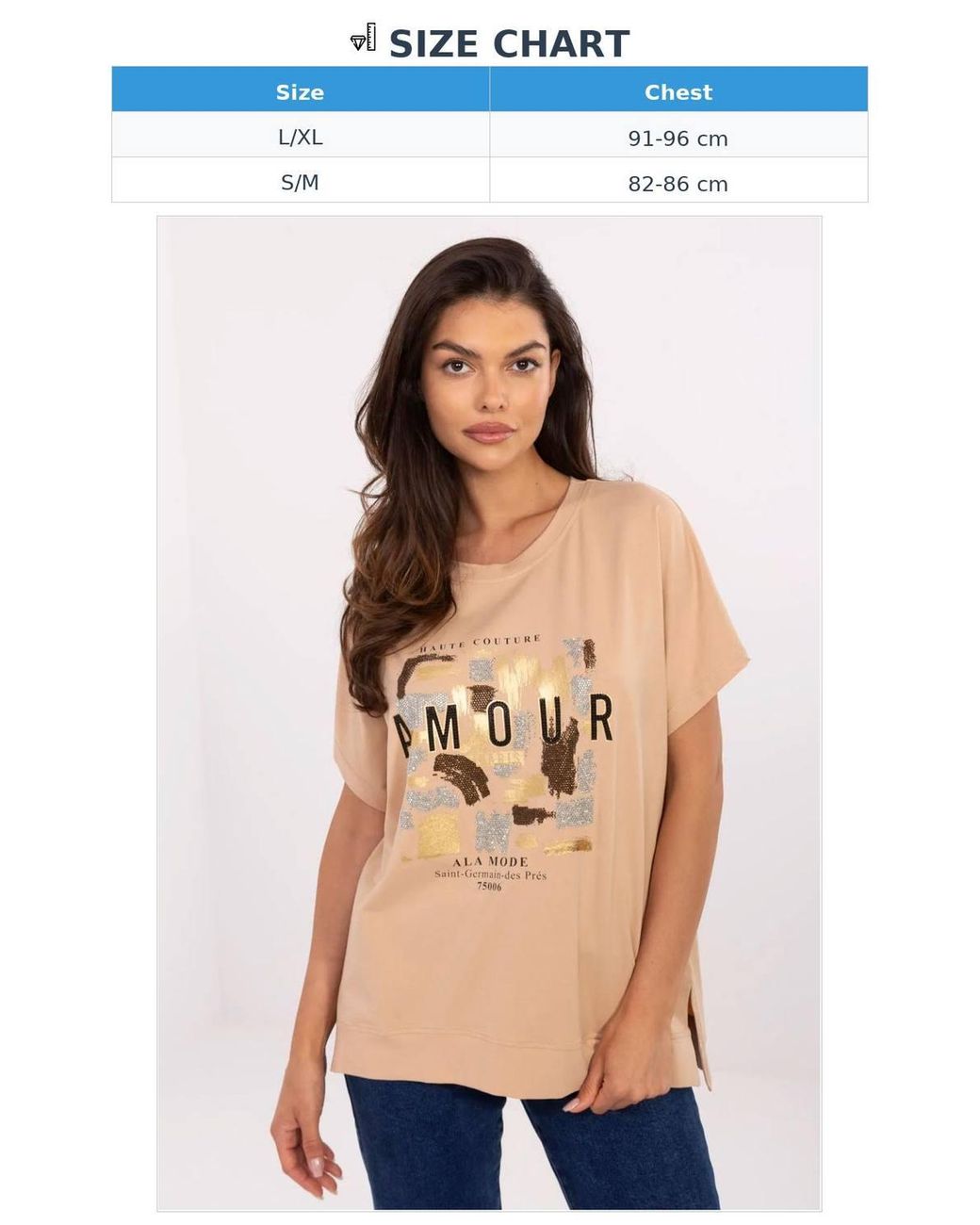 Love Lace Natural Cotton Elastane Casual Blouse With Jet Stones