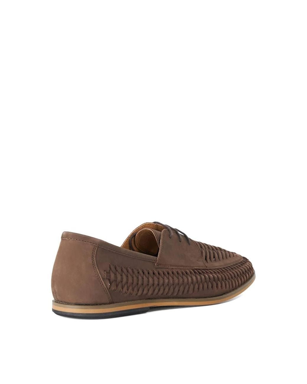Dune Brown 'Brinkley' Slip-On Shoes for men