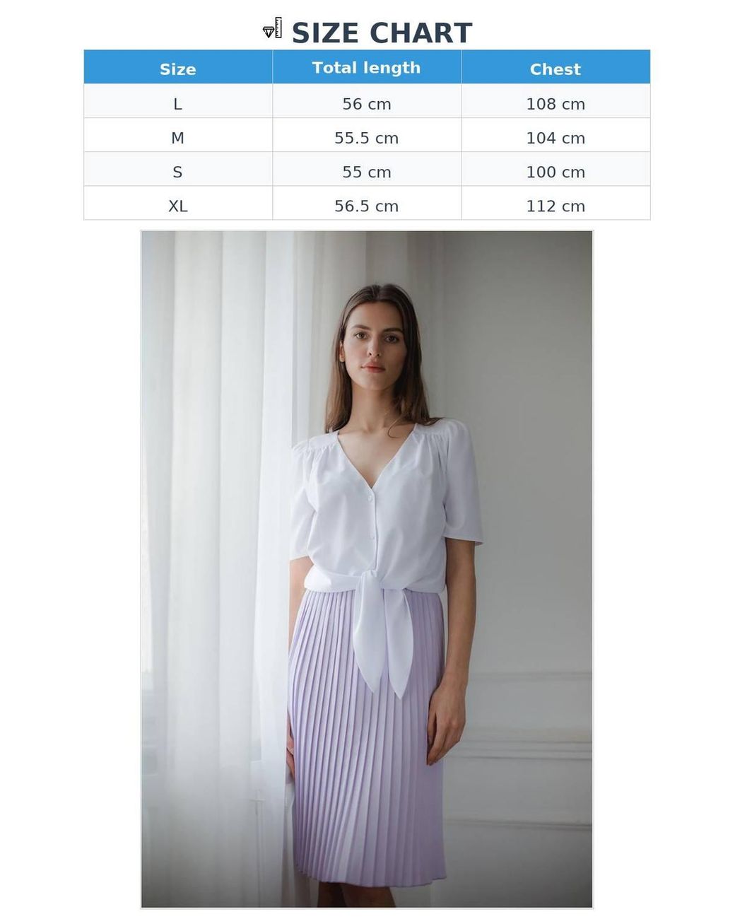 Love Lace White Heart Neck Short Sleeve Button Shirt With Tie Hem