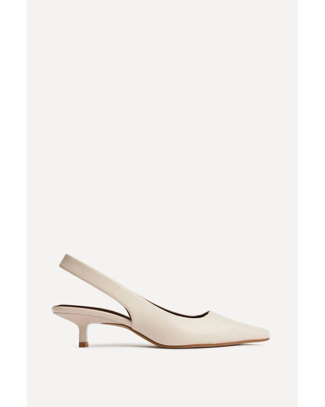 Linzi Natural Reign Faux Leather Court Heels