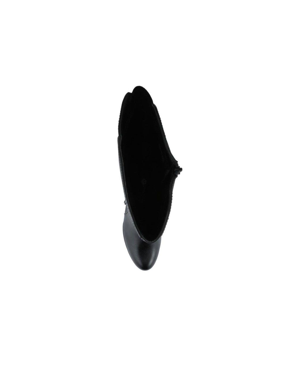 Pavers Black Heeled Calf-Stretch Long Boots