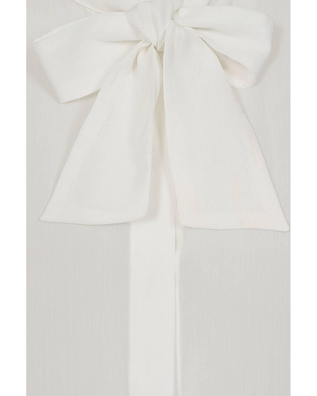 Banned Retro Pussybow Please Blouse-Offwhite