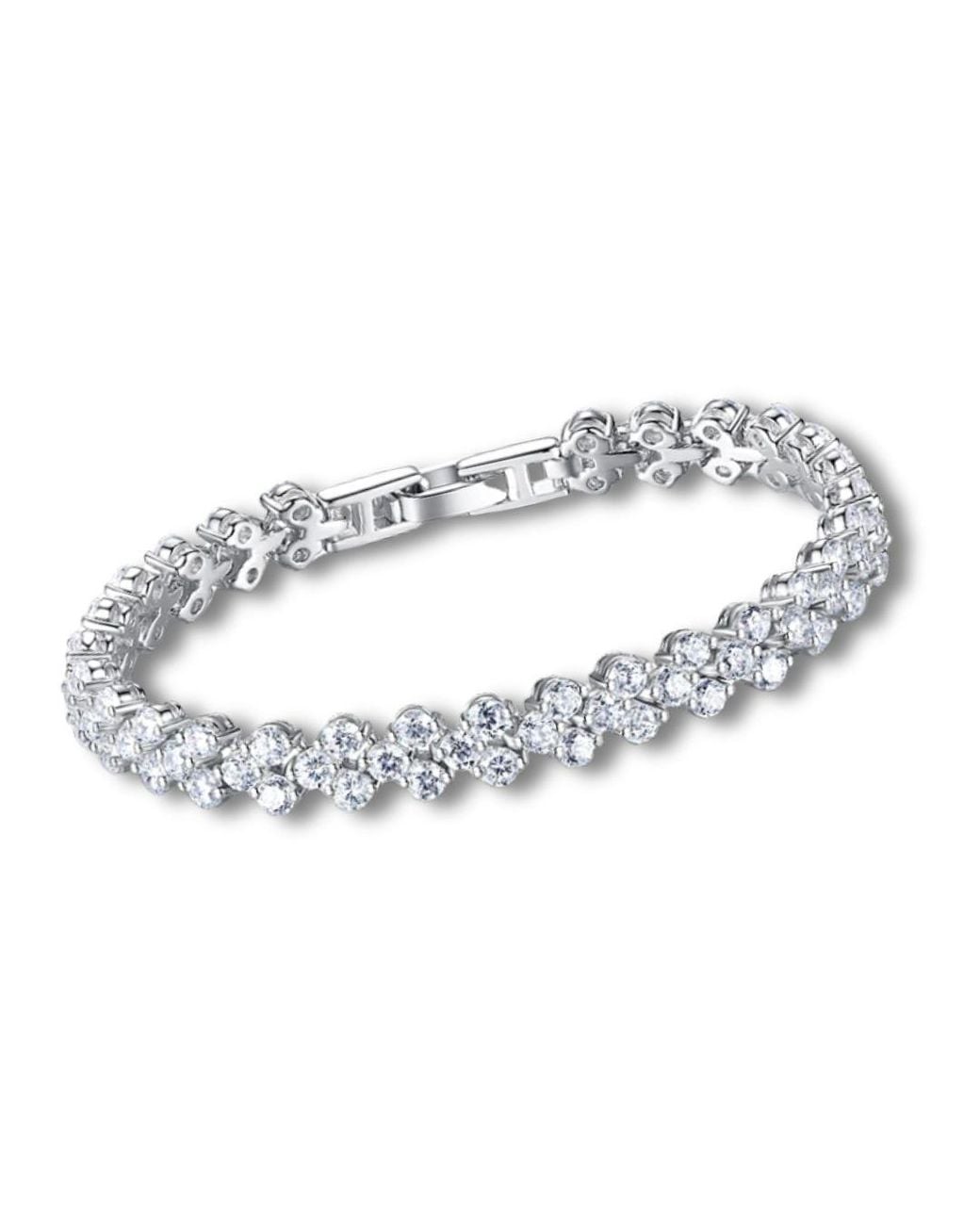 Aye Do Gifts Metallic Diamante Heart Bracelet