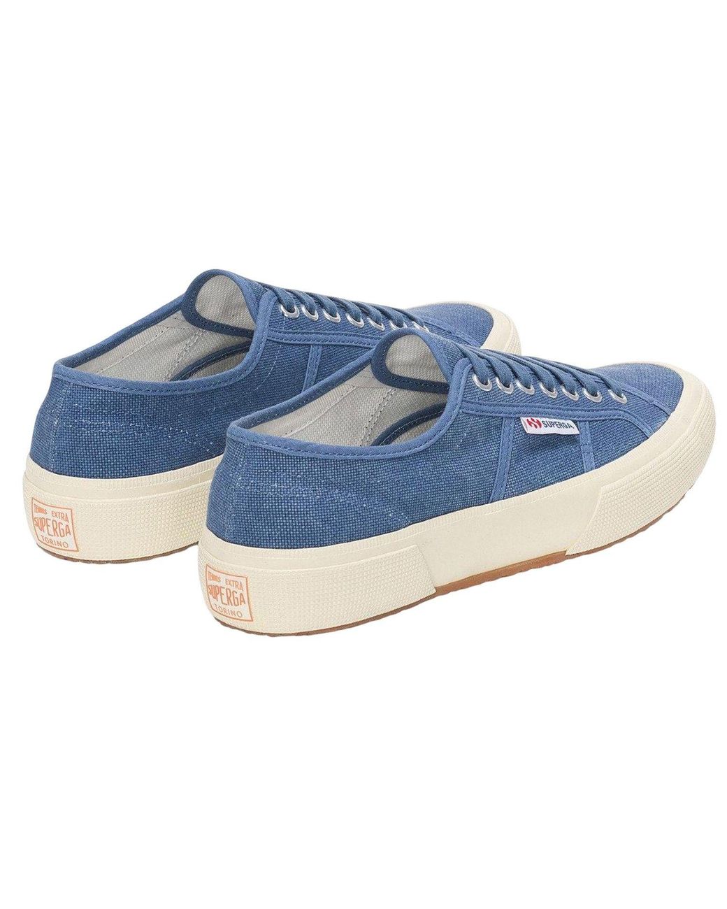 Superga Blue 2750 Og Washed Cotton Trainers for men