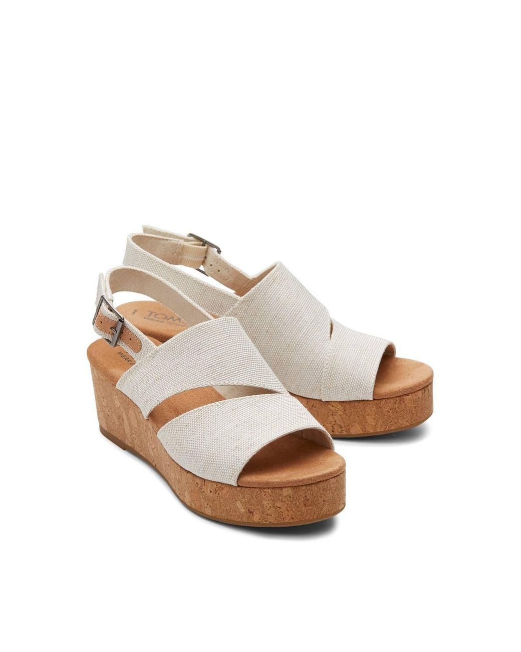 TOMS Natural Claudine Wedge Sandal
