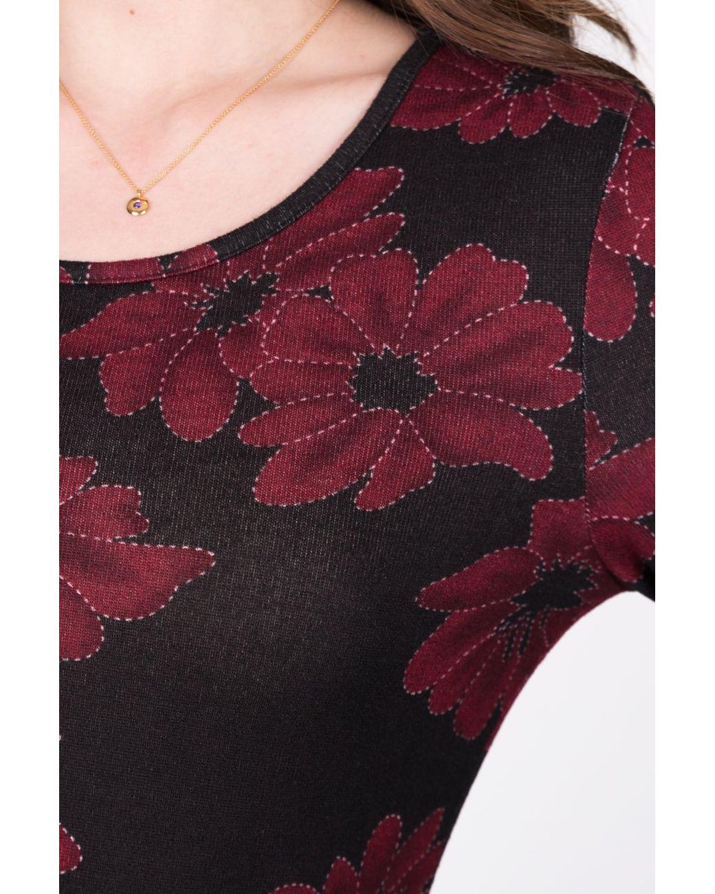 Solo Red Floral Shift Dress