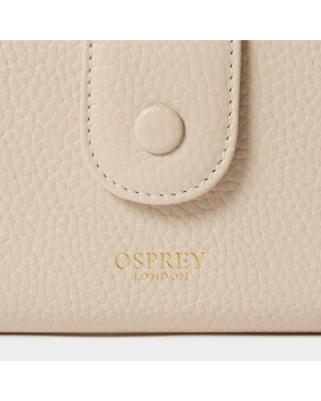 Osprey Natural The Core Medium Leather Popper Matinee Purse