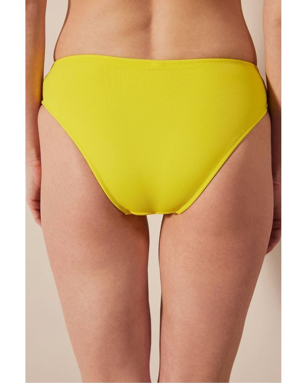 Penti Yellow Basic Cut Bikini Bottom