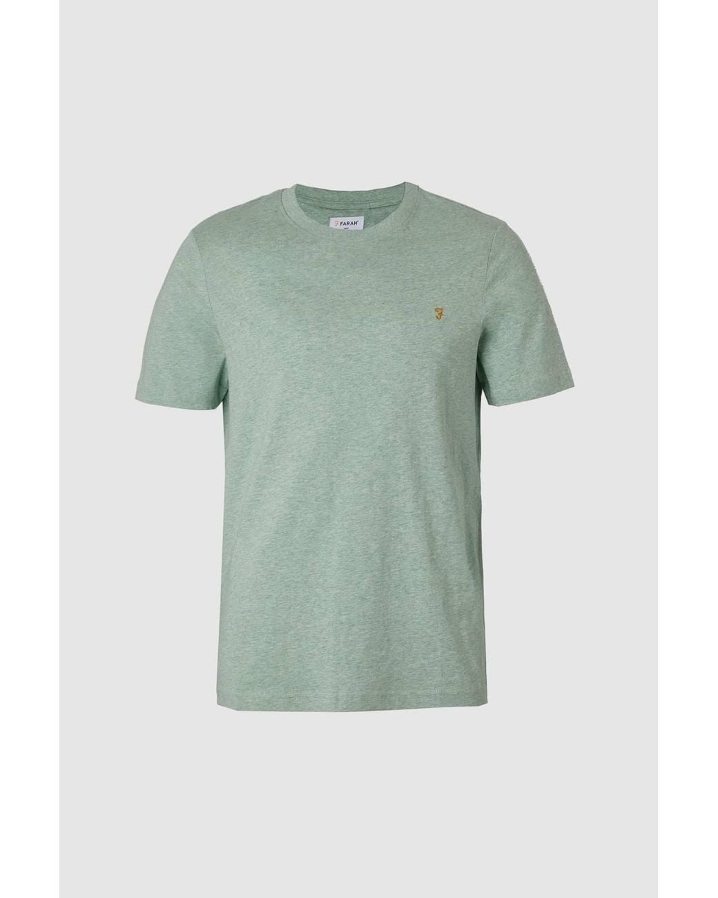 Farah Green Danny Reg Short Sleeve Tee Regular Grove Marl for men
