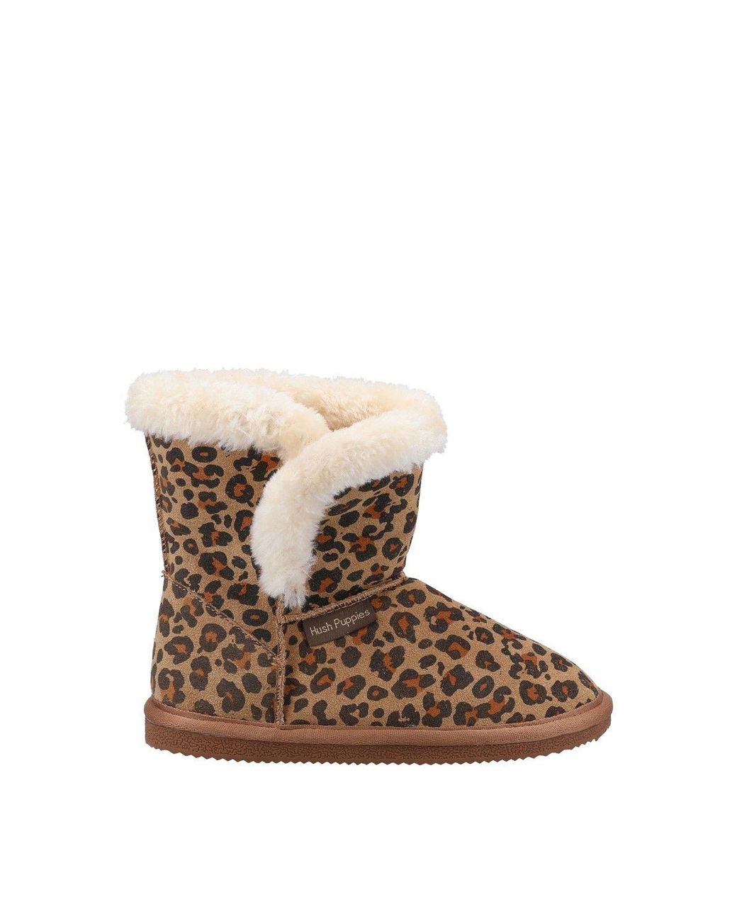 Hush Puppies Brown 'Ashlynn' Suede Slipper Booties