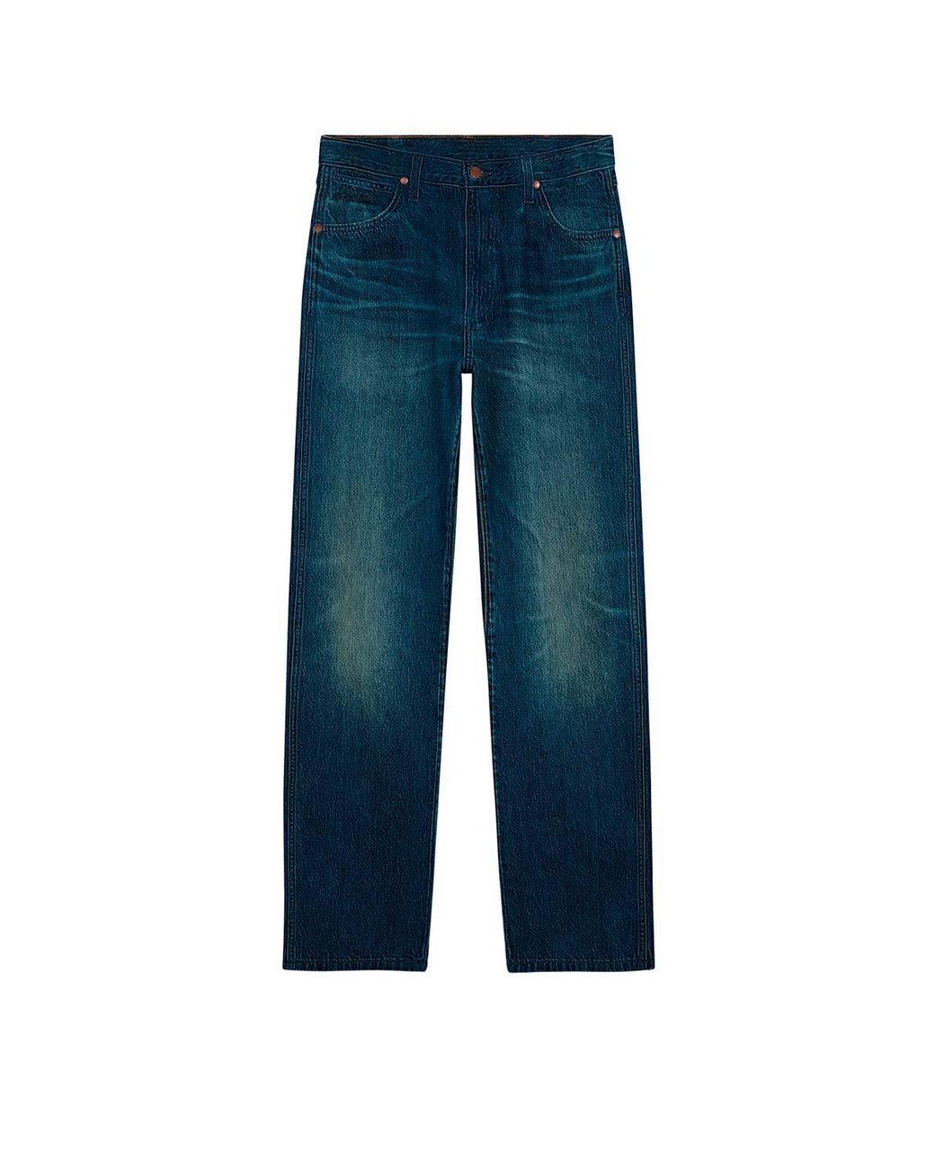 Wrangler Blue 13Mwz Original Cowboy Cut Denim Jeans Workwear Fade for men