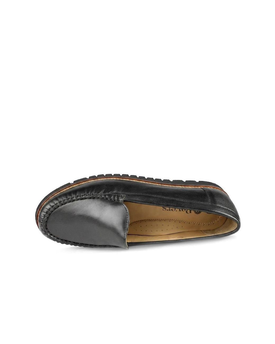 Pavers Black Casual Leather Moccasins
