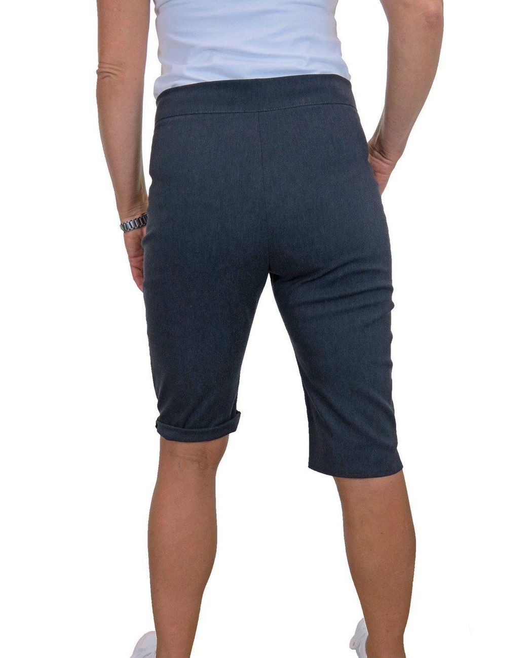 Paulo Due Blue Everyday Stretch Knee Length Shorts