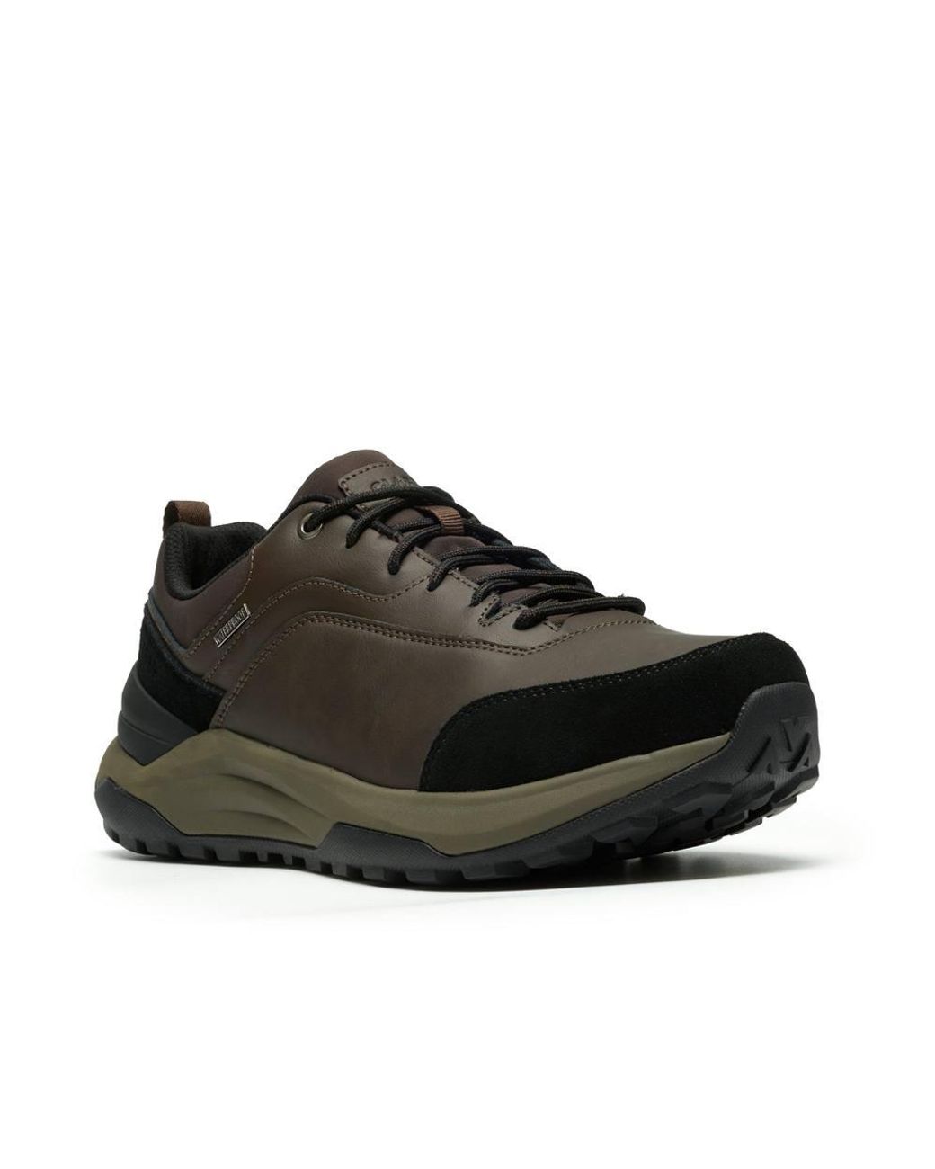 Clarks Brown Stockhill Lo Waterproof Combination Trainers, Lace Up for men