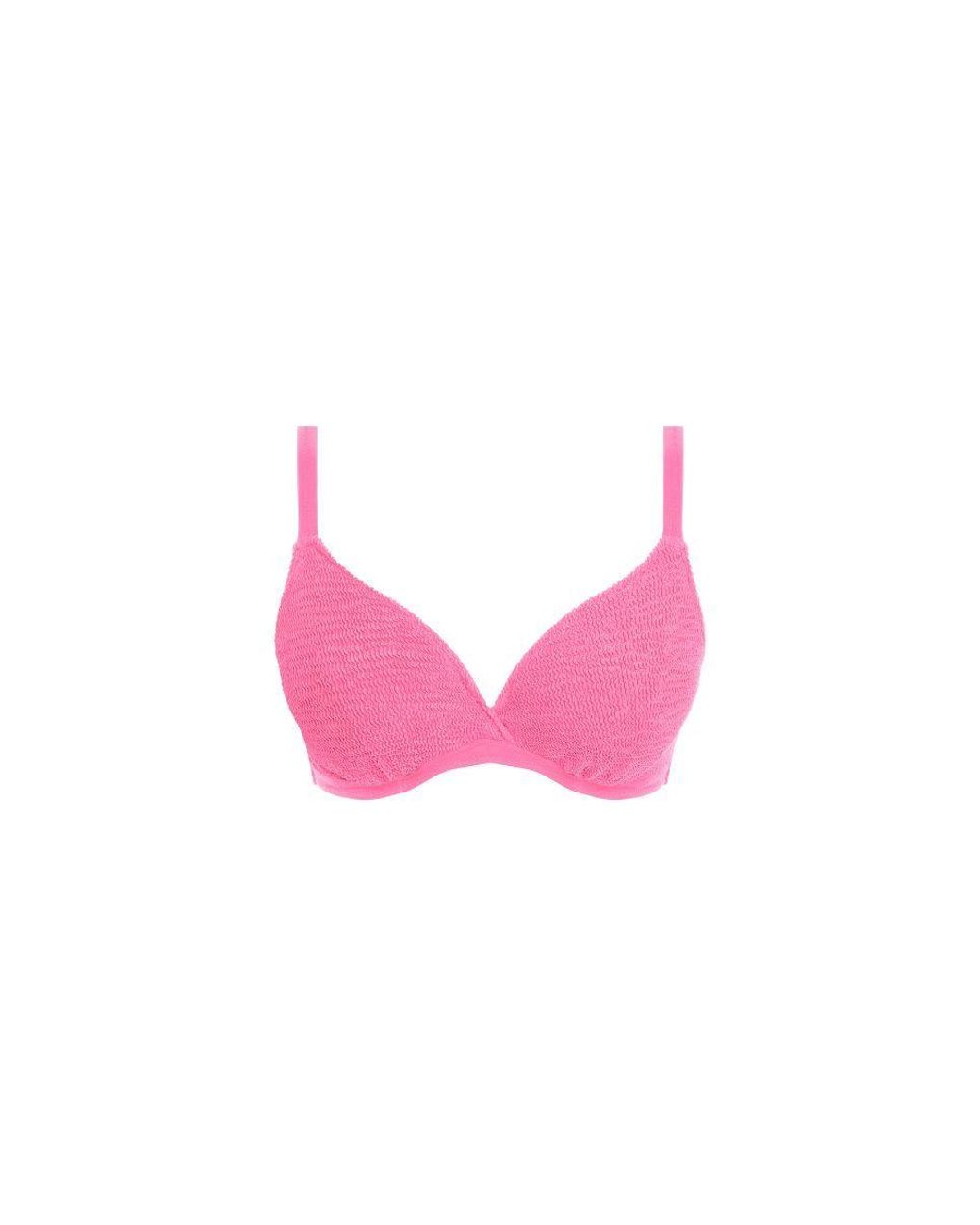 Freya Pink Ibiza Waves Plunge Bikini Top