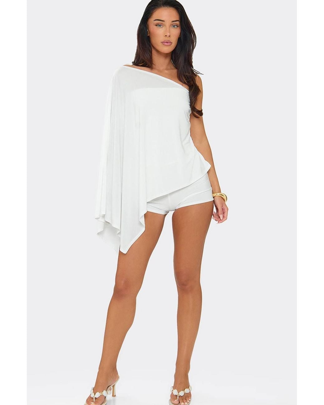 EGO White Long Sleeve Playsuit