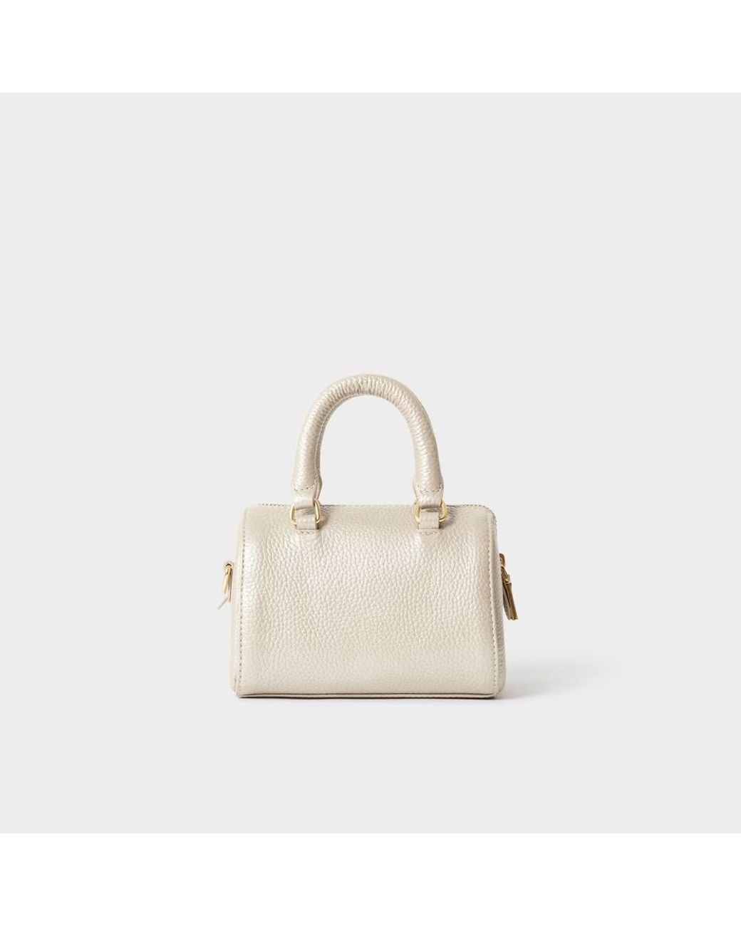 Osprey Natural The Madison Mini Leather Barrel Bag