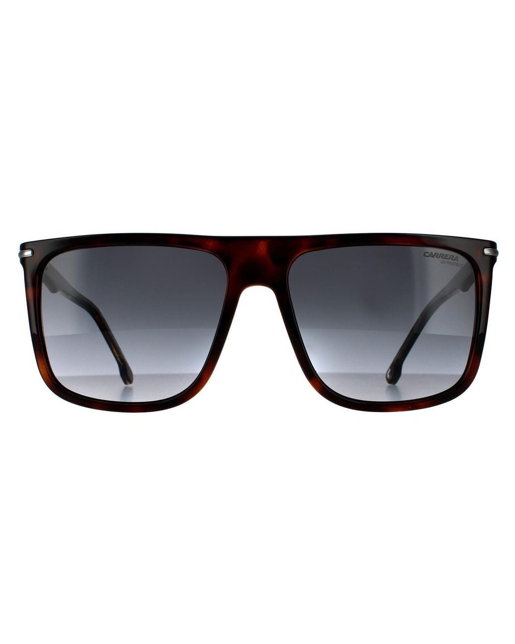 Carrera Black Rectangle Dark Havana Dark Gradient Sunglasses for men