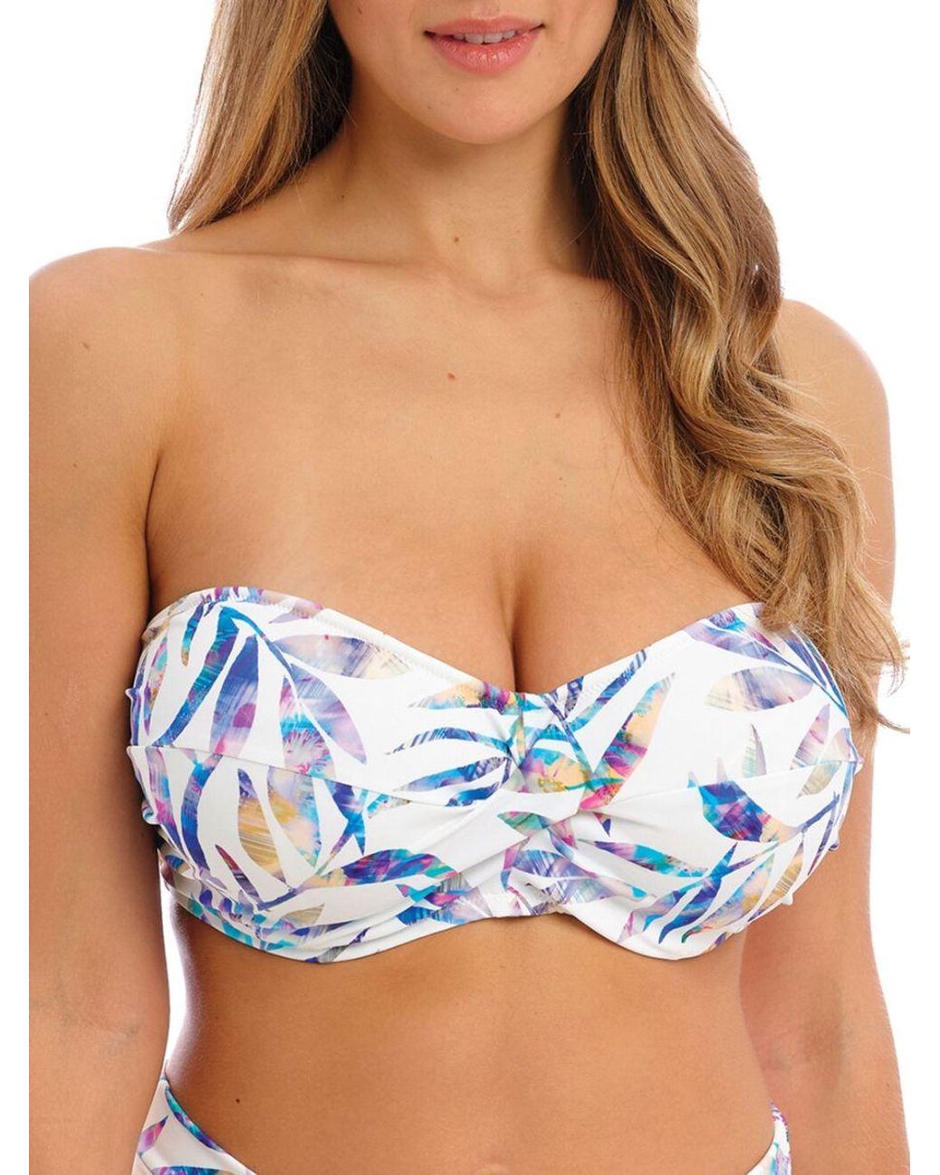 Fantasie Blue Calypso Harbour Bandeau Bikini Top