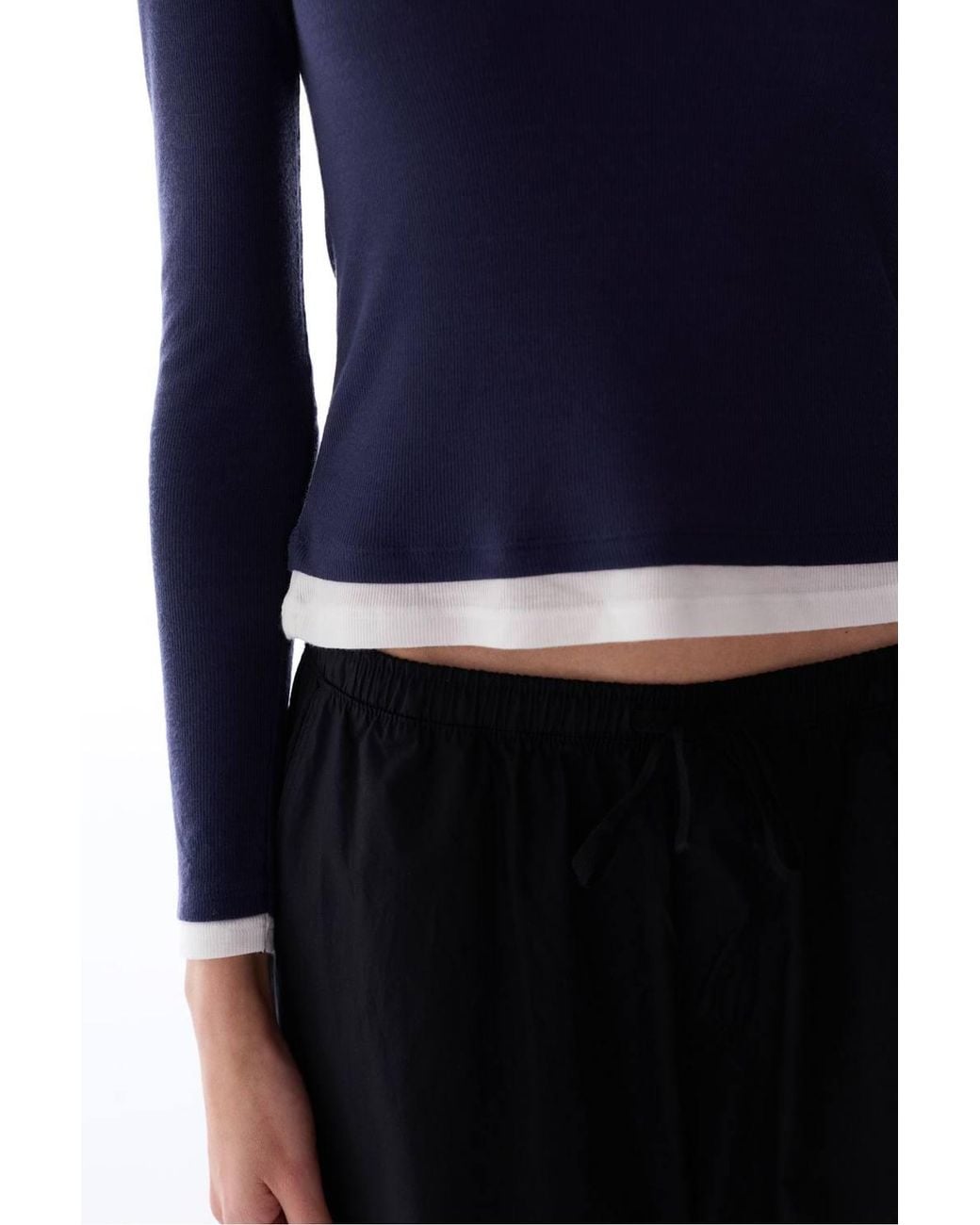 Penti Blue Breathable Long Sleeve Basic Top
