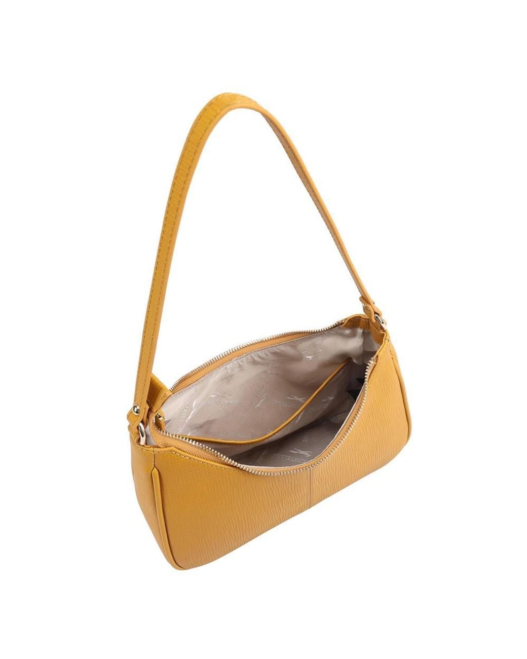 Paul Costelloe Yellow Delphine Leather Shoulder Bag