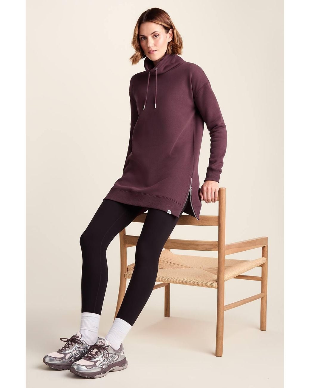 TOG24 Purple 'Drakeford' Supersoft Longline Sweat