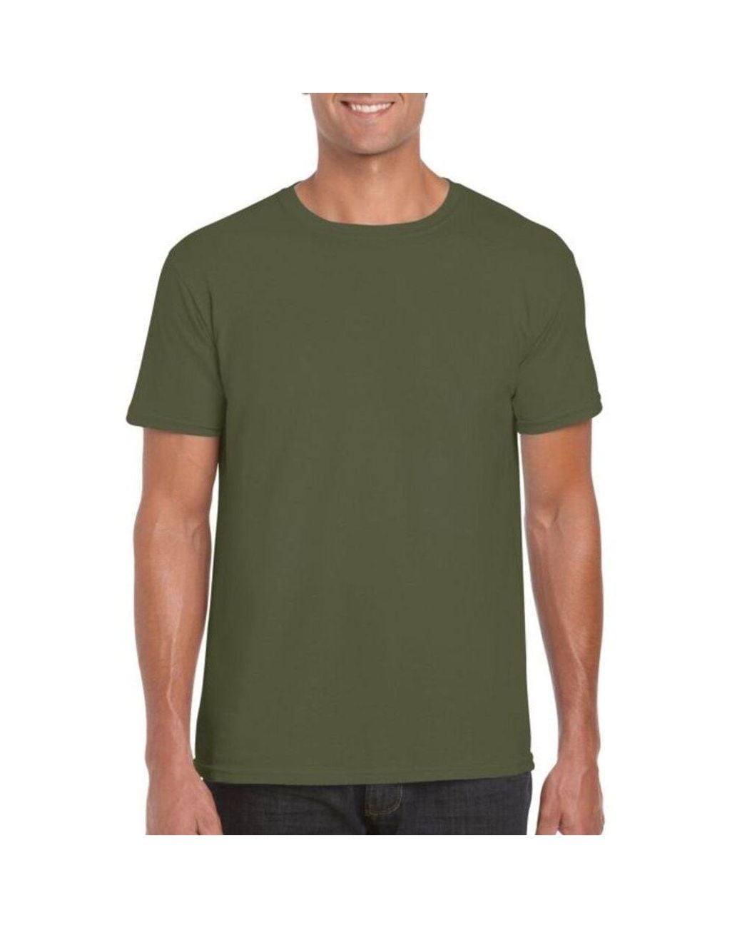 Gildan Green Soft Style Ringspun T-Shirt for men