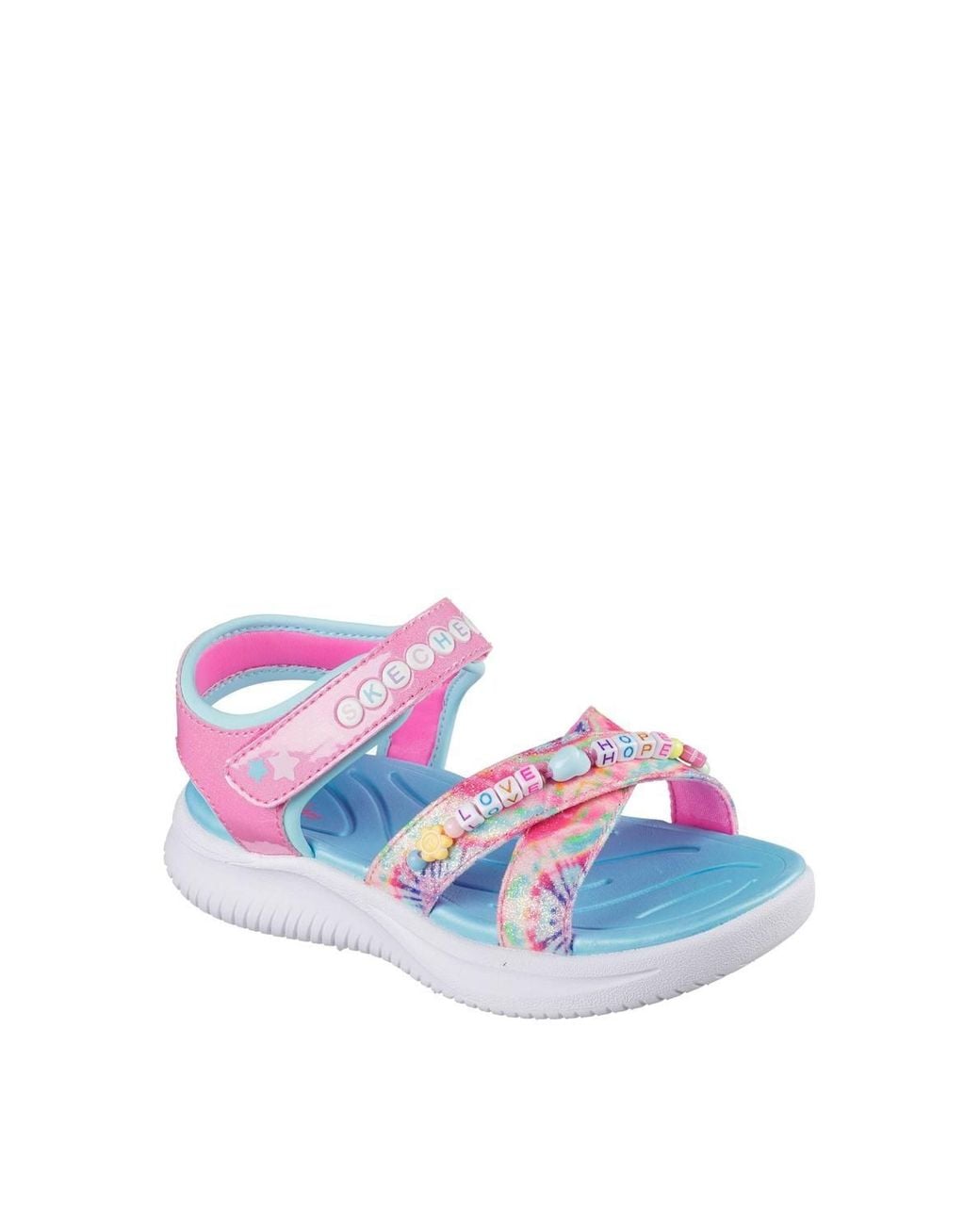 Skechers White Jumpsters Tie Dye Bffs Sandal