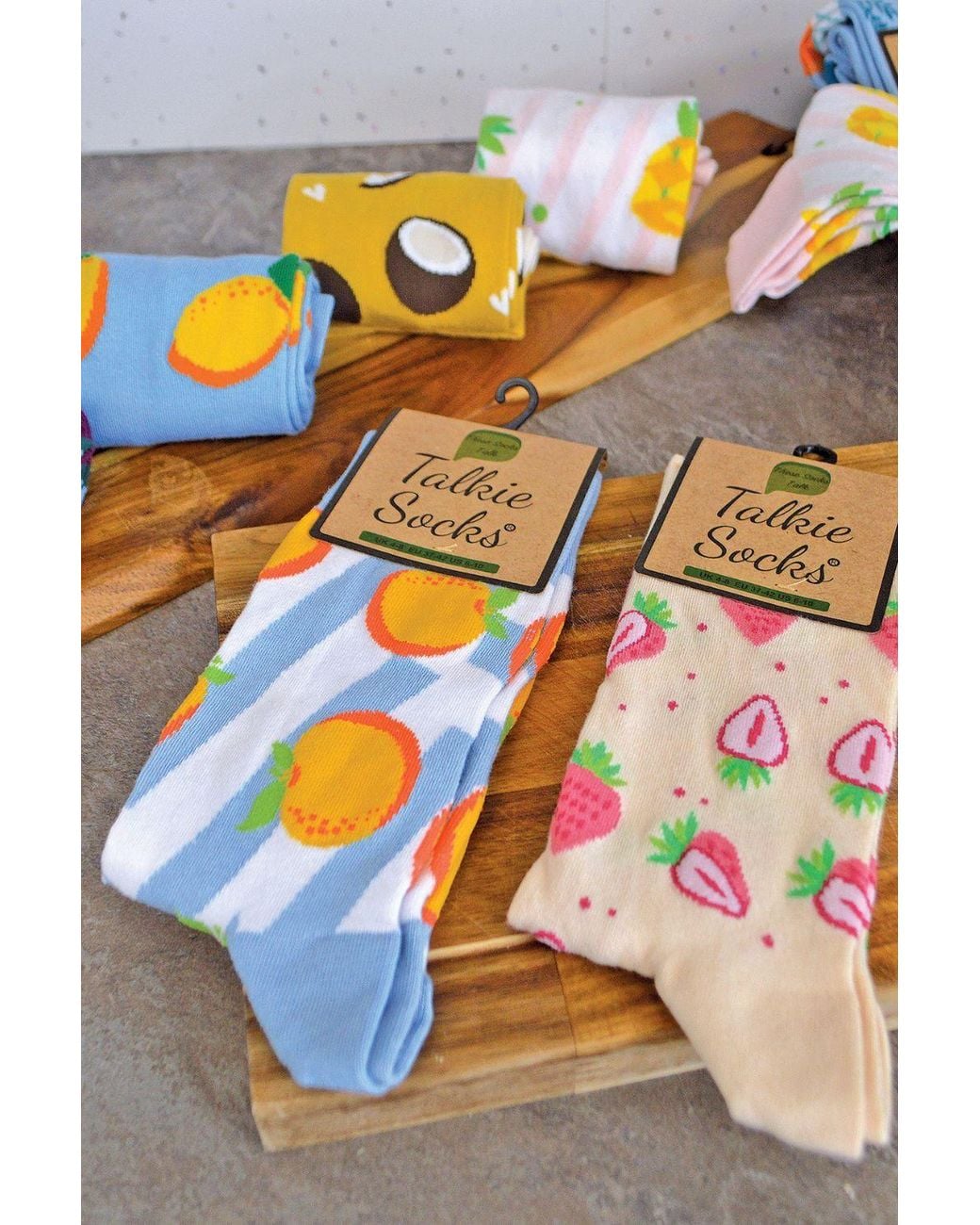 Sock Snob Pink 1 Pack Cotton Novelty Design Fruit Socks