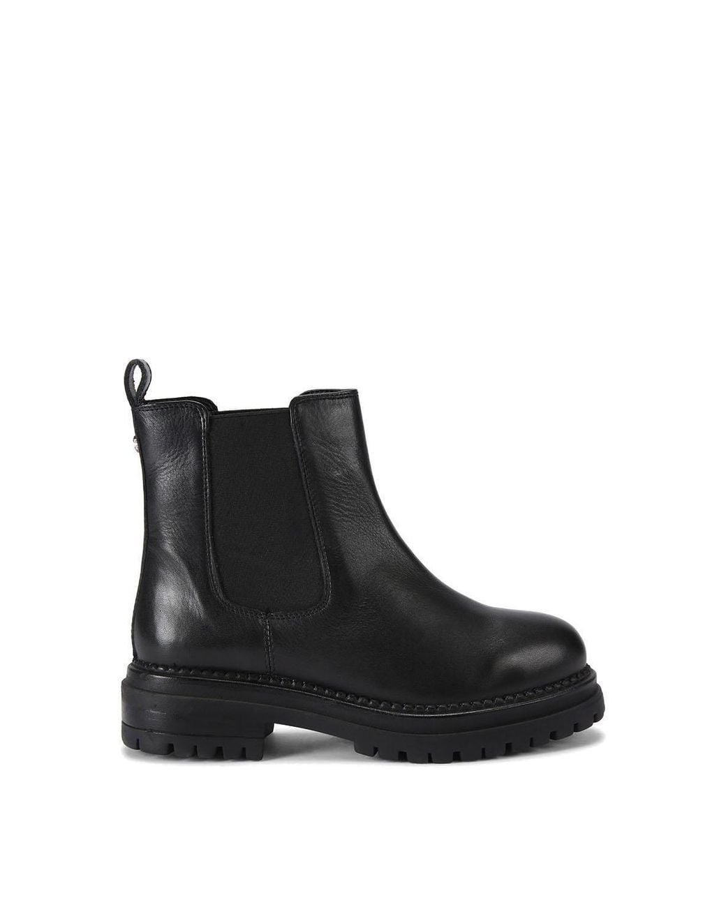 Carvela Kurt Geiger Black 'Headline' Leather Boots