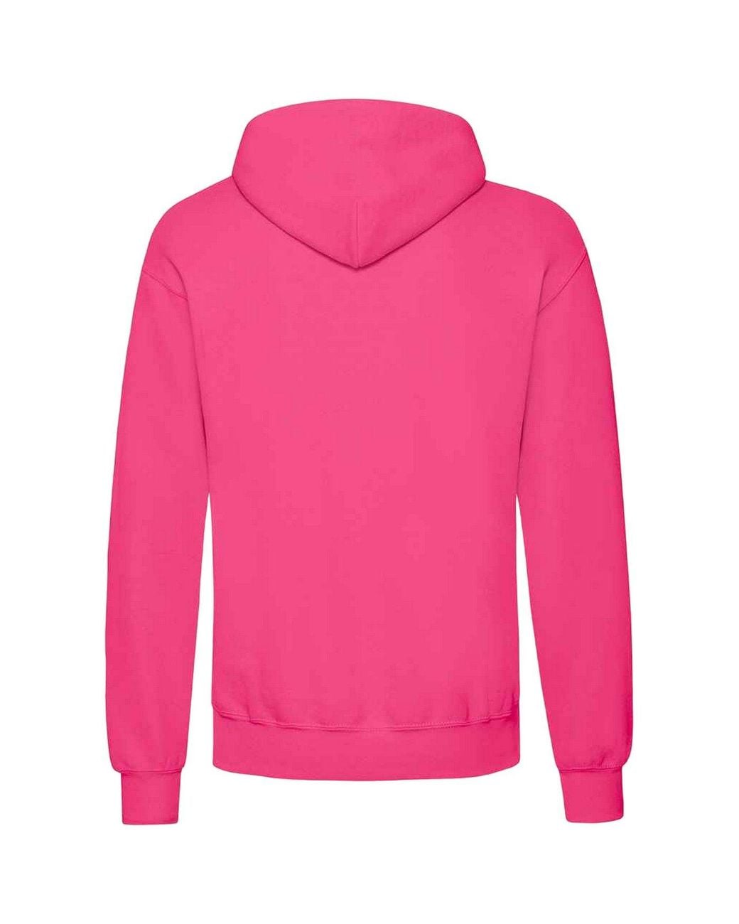 Fruit Of The Loom Pink Classic Hooded Sweatshirt for men