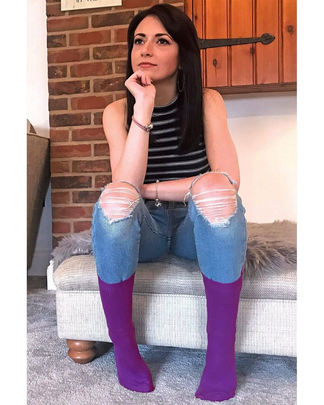 Sock Snob Pink 24 Pairs Plain Cotton Rich Dress Socks