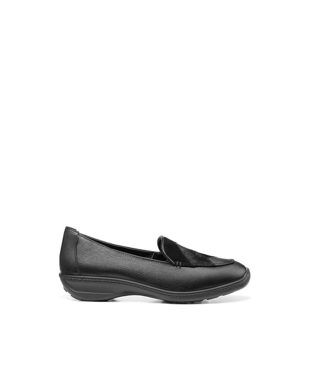 Hotter Black Wide Fit 'Faith Ii' Loafers
