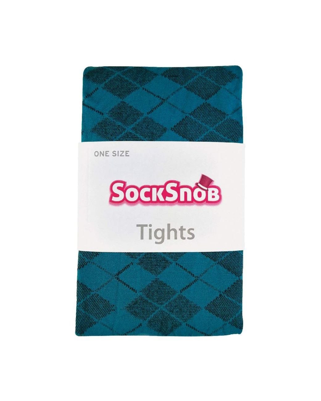 Sock Snob Blue 1 Pack Coloured 80 Denier Opaque Patterned Soft Tights
