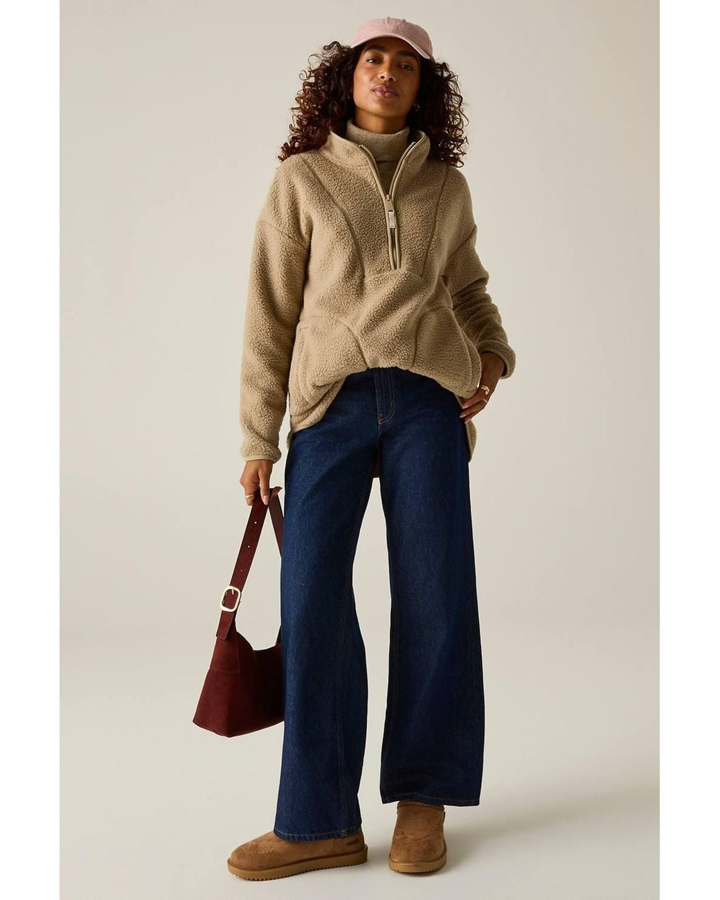 Regatta Brown Frankie Borg Longline Relaxed Fleece