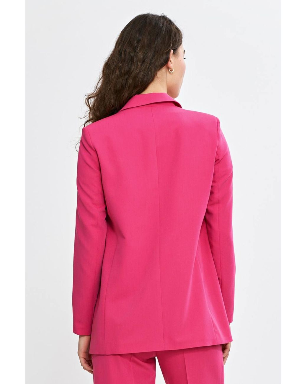 Love Lace Pink Everyday Viscose Relaxed Blazer