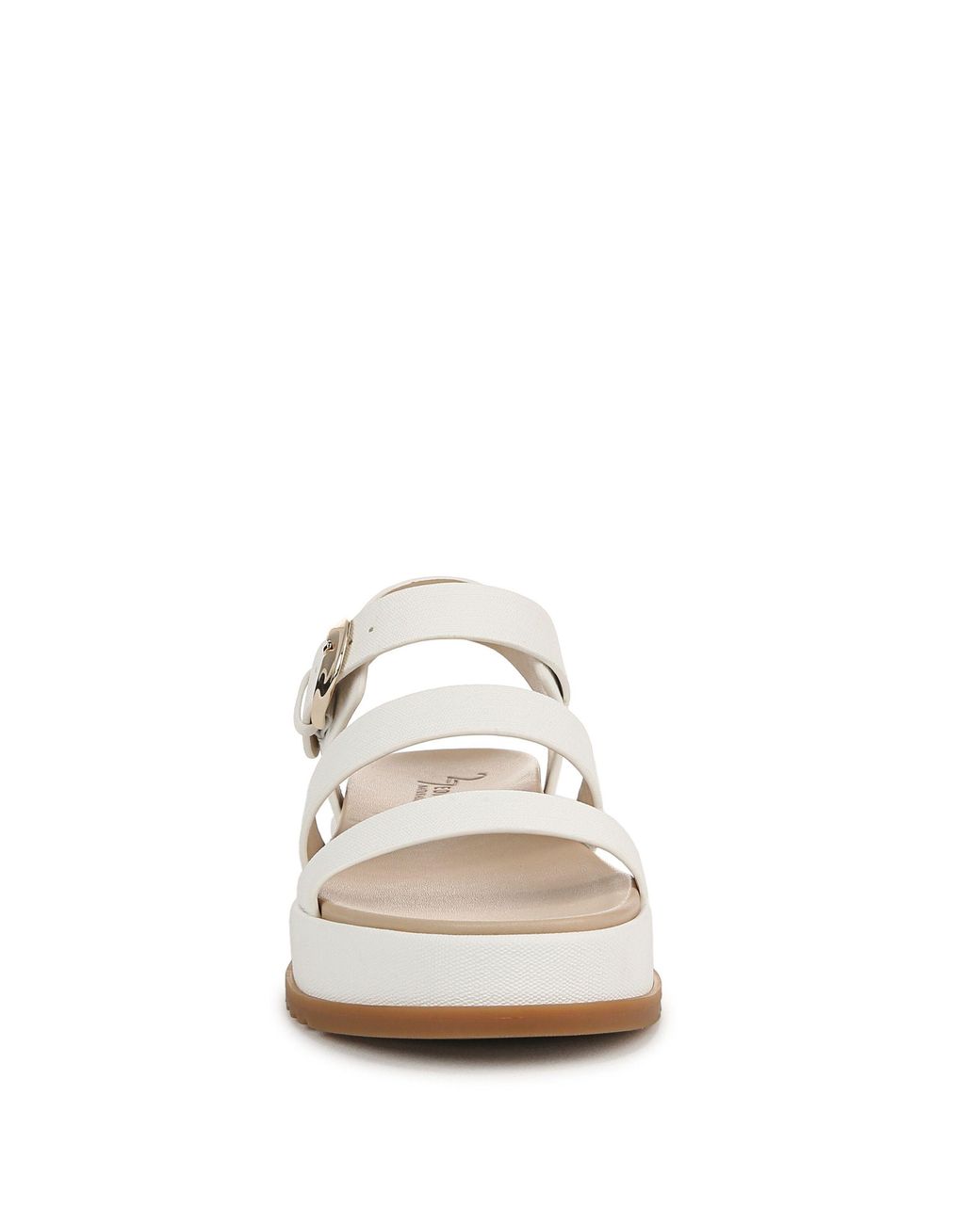Naturalizer White Zizi Strappy Sandals