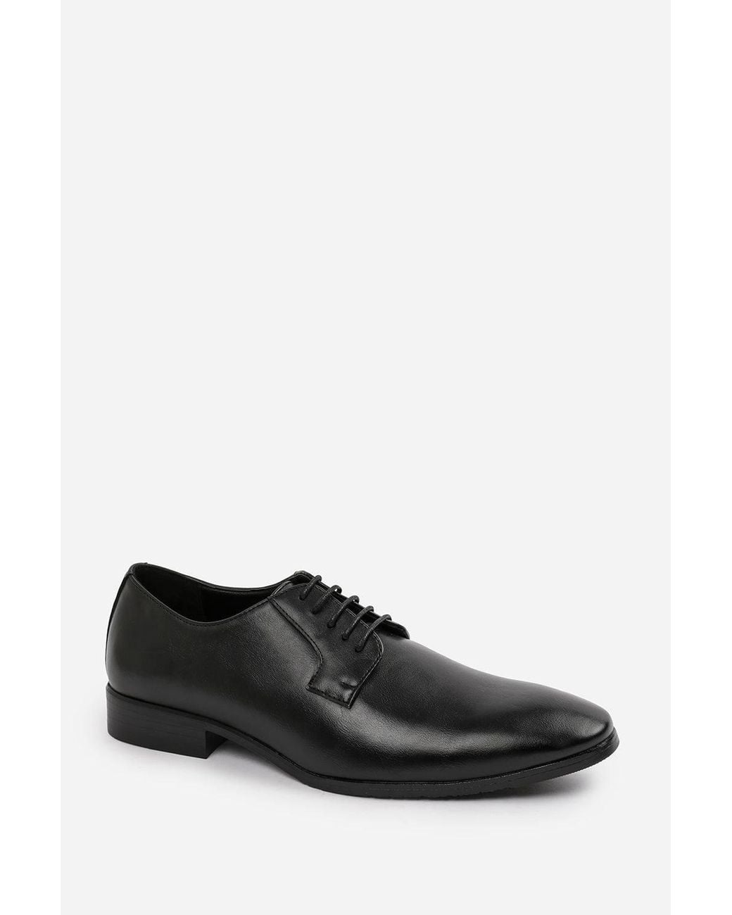 Where's That From Black 'Nathan' Derby Lace Up Formal Work Shoes for men