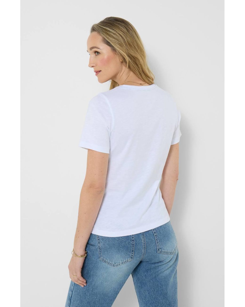 Joe Browns Blue Sunflower & Bicycle Graphic Tee